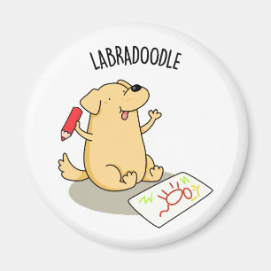 Labradoodle Funny Labrador Dog Pun Magnet