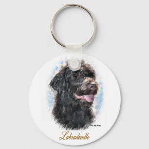 Labradoodle Gifts Key Ring