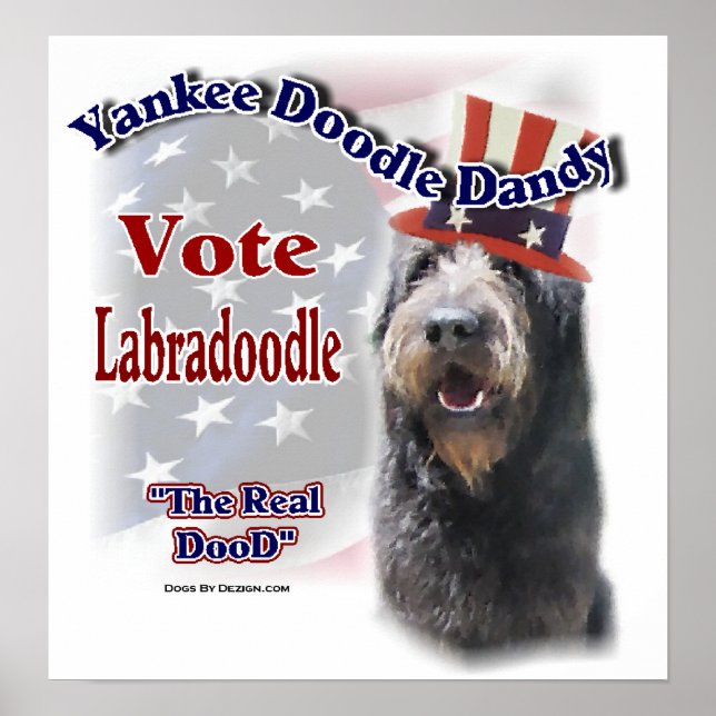 Labradoodle Gifts Poster (Front)