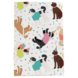Labradoodle / Goldendoodle Birthday Party Medium Gift Bag