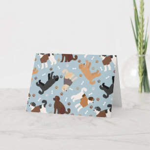 Labradoodle / Goldendoodle Bones and Paws Card