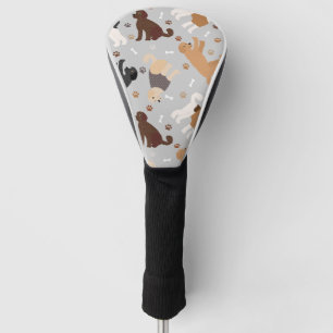 Labradoodle / Goldendoodle Bones and Paws Golf Head Cover