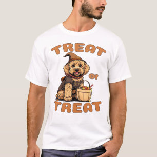 Labradoodle Halloween Dog Costume �Treat or Treat� T-Shirt
