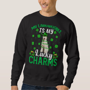 Labradoodle Is My Lucky Charms Labradoodle St Patr Sweatshirt