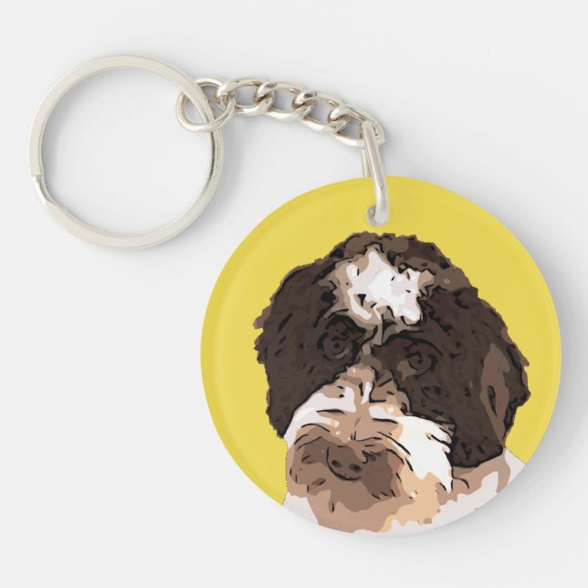 LABRADOODLE KEY RING (Front)