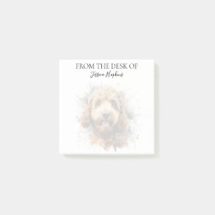 Labradoodle Lover Monogrammed Dog Post-it Notes