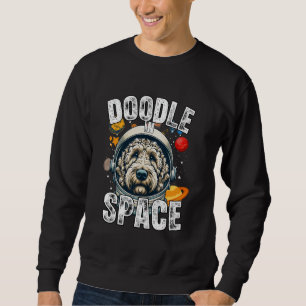 Labradoodle Lover Space Design Funny Labradoodle Sweatshirt