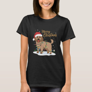 Labradoodle Merry Christmas Funny Xmas Dog Lover T-Shirt