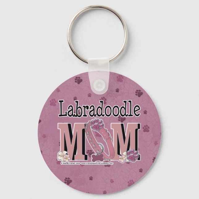 LabraDoodle MOM Key Ring (Front)