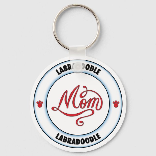 LABRADOODLE mum Key Ring (Front)