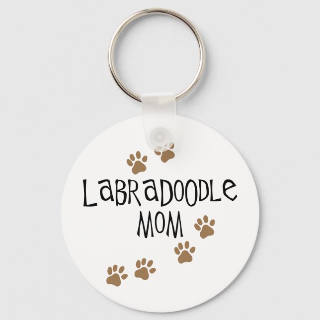 Labradoodle Mum Key Ring (Front)