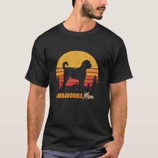 Labradoodle Mum Mama Vintage Retro Dog Women Gift T-Shirt