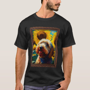Labradoodle Painting Sunflower Flower Mum Women Fl T-Shirt