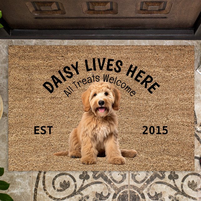 Labradoodle Personalised Dog Lover Doormat (Creator Uploaded)