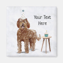 Labradoodle Personalised magnet