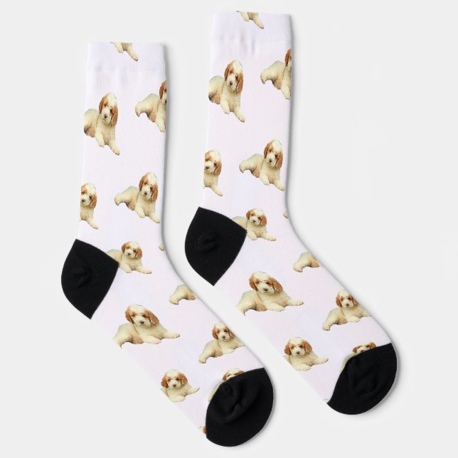 Labradoodle Puppy Dog Socks (Right)