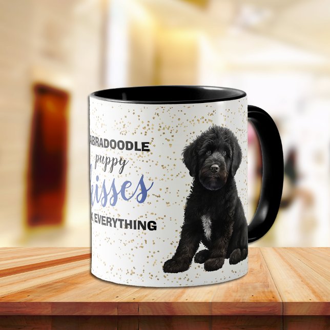 Labradoodle Puppy Kisses Fix Everything Mug (Creator Uploaded)
