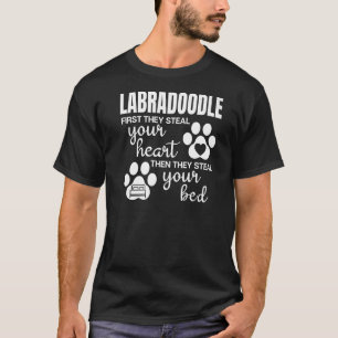 Labradoodle Quote Dog Paw Print T-Shirt