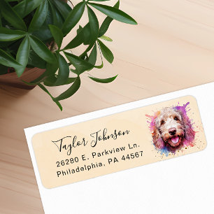 Labradoodle Return Address Label