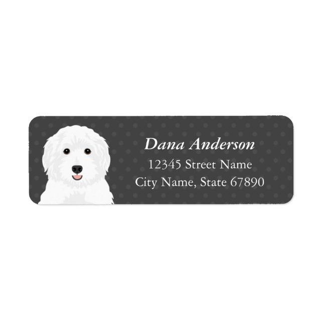 Labradoodle Return Address Labels (Front)
