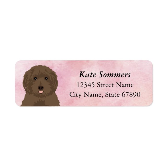 Labradoodle Return Address Labels (Front)