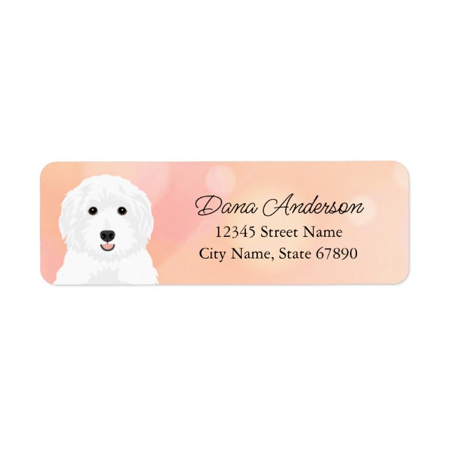 Labradoodle Return Address Labels (Front)