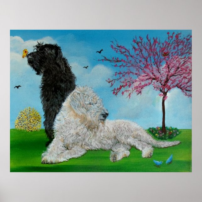Labradoodle Spring Poster (Front)