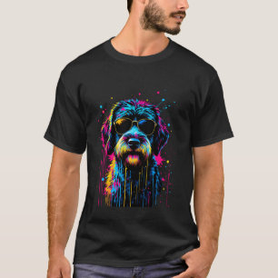 Labradoodle Sunglasses Colourful Pop Art Labradood T-Shirt