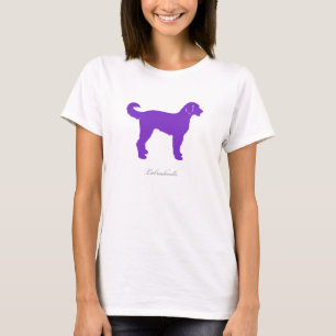 Labradoodle T-shirt (purple silhouette)