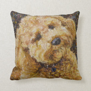 Labradoodle Throw Pillow