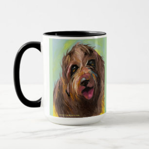 Labradoodle Two-Tone Mug, 15 oz Mug