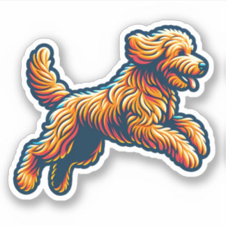 Labradoodle Vinyl Dog Sticker