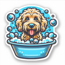 Labradoodle Vinyl Dog Sticker