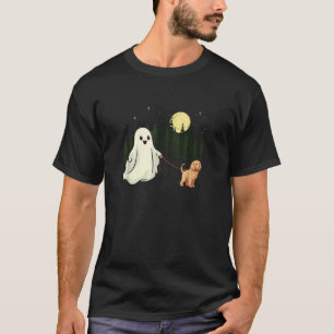 Labradoodle Walking Ghost Halloween Funny Kids T S T-Shirt