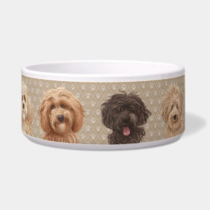 ©LabraDoodleFriends Labradoodle Bowl Brown