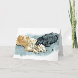 Labradoodles in Love Greeting Card
