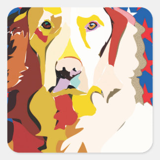 labrador3 square sticker