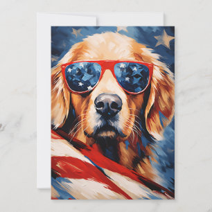 Labrador 4th of July Independence day Holiday Card