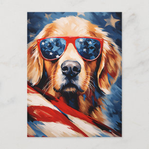 Labrador 4th of July Independence day Postcard