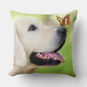 Labrador And Butterfly Cushion