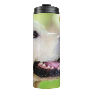Labrador And Butterfly Throw Pillow Thermal Tumbler