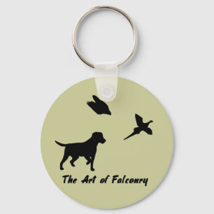 Labrador and Falconry Key Ring