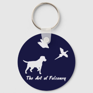 Labrador and Falconry Key Ring