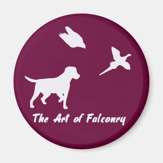 Labrador and Falconry Magnet (Front)