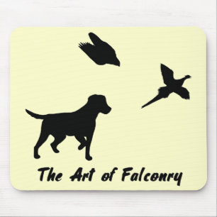 Labrador and Falconry Mouse Mat