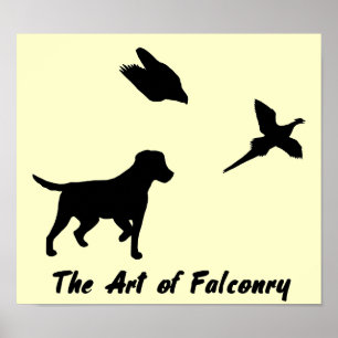 Labrador and Falconry Poster