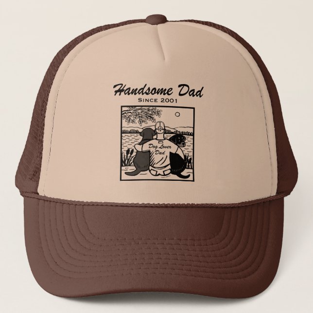 Labrador and Rotti and Dad Trucker Hat (Front)