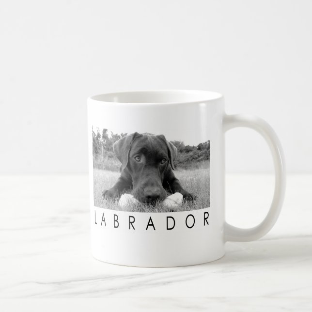 Labrador B&W Coffee Mug (Right)