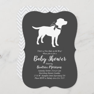 Labrador Baby Shower Gender Neutral Lab Invitation