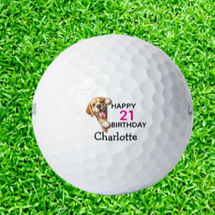 Labrador Birthday Golf Balls